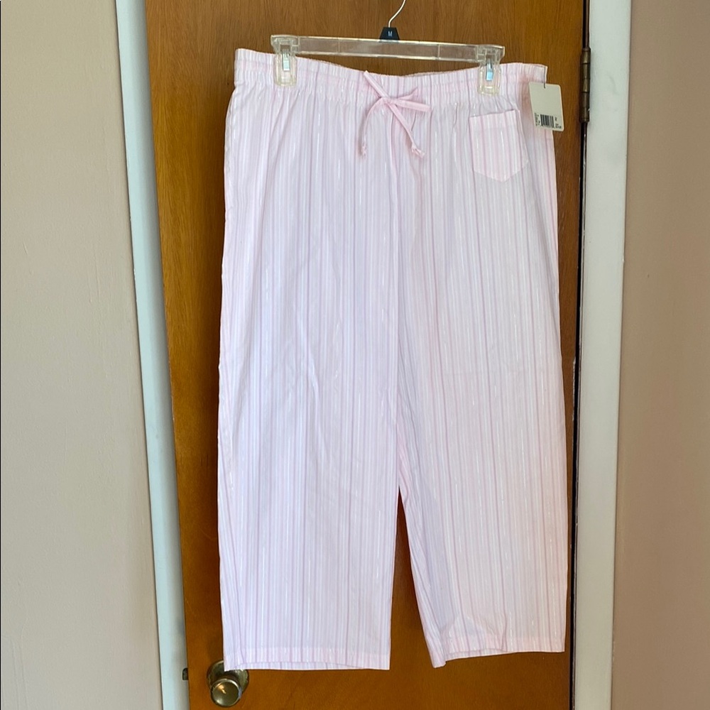 NWT!!!  (2) pair bundle! Pink Striped & "Seaebreeze" floral print Pajama Pants